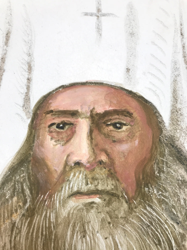 St. Innocent of Alaska fresco sgraffito icon