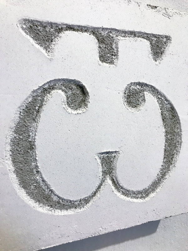 Azbuka - Cyrillic Alphabet - Sgraffito Ornament