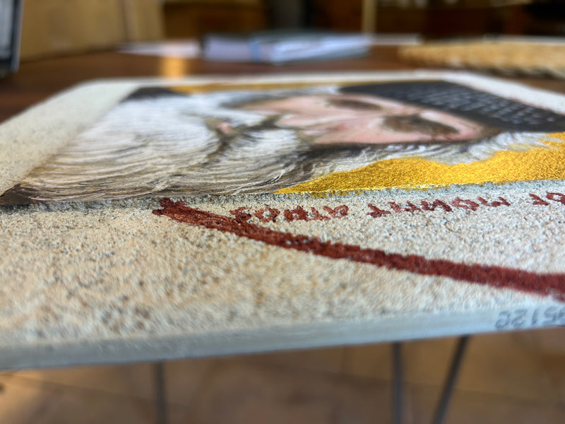 St Paisios of Mount Athos - Buon Fresco Icon - 12"x12" on ceramic tile, 22 karat gold