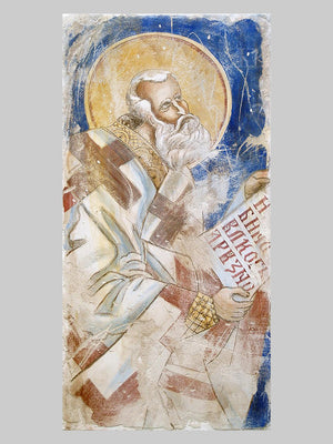Studies for St. Athanasius of Prizren - buon fresco on panels and cartoon
